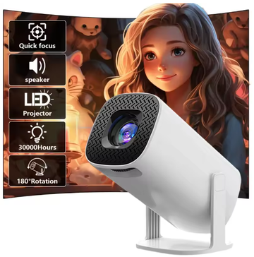 P30PRO Portable Projector, Movie Projector, Mini Projector, Video Projector, Office Projector, Fast Focus Upgrated HY300